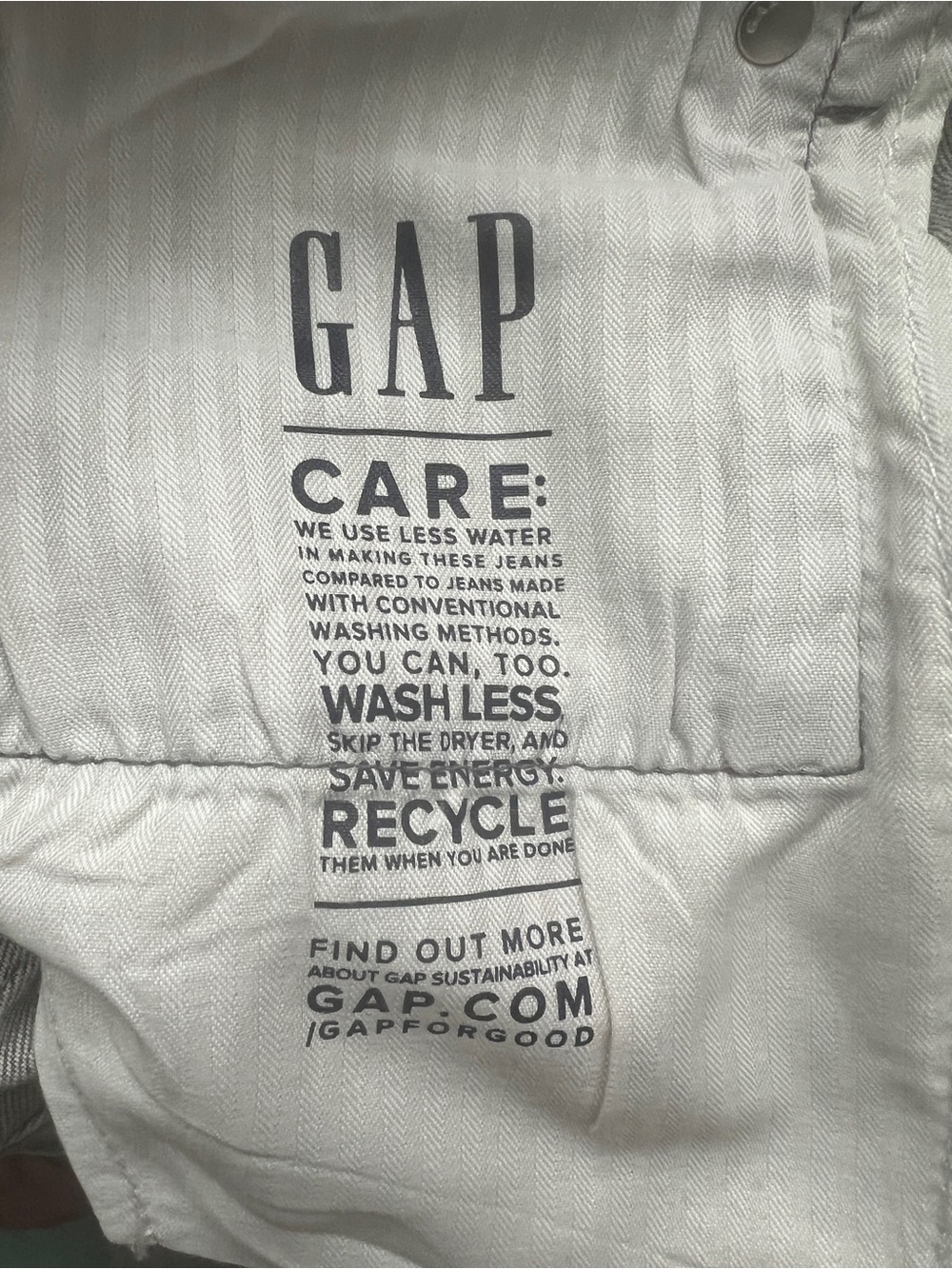 GAP Cheeky Straight High Rise Jeans Minimalist Classic Button Up Gray SZ 8 - Picture 7 of 8